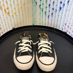 Converse Chuck Taylor All Star Slip On Black and White Sneakers